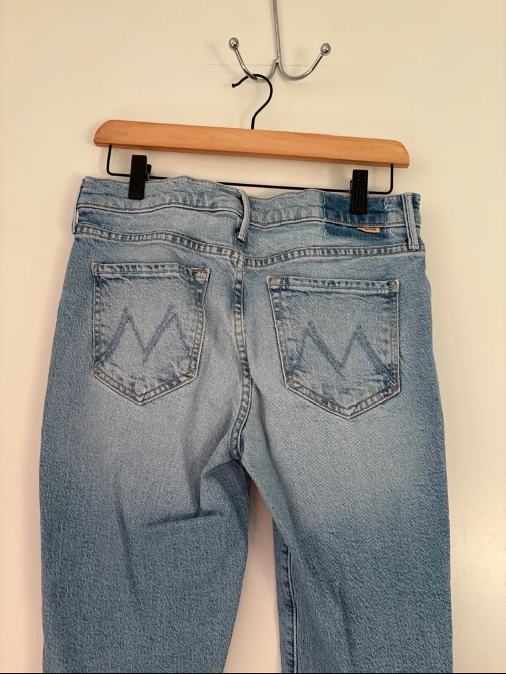 MOTHER THE RASCAL HOVER BLUE HIGH RISE JEANS - Picture 4 of 9